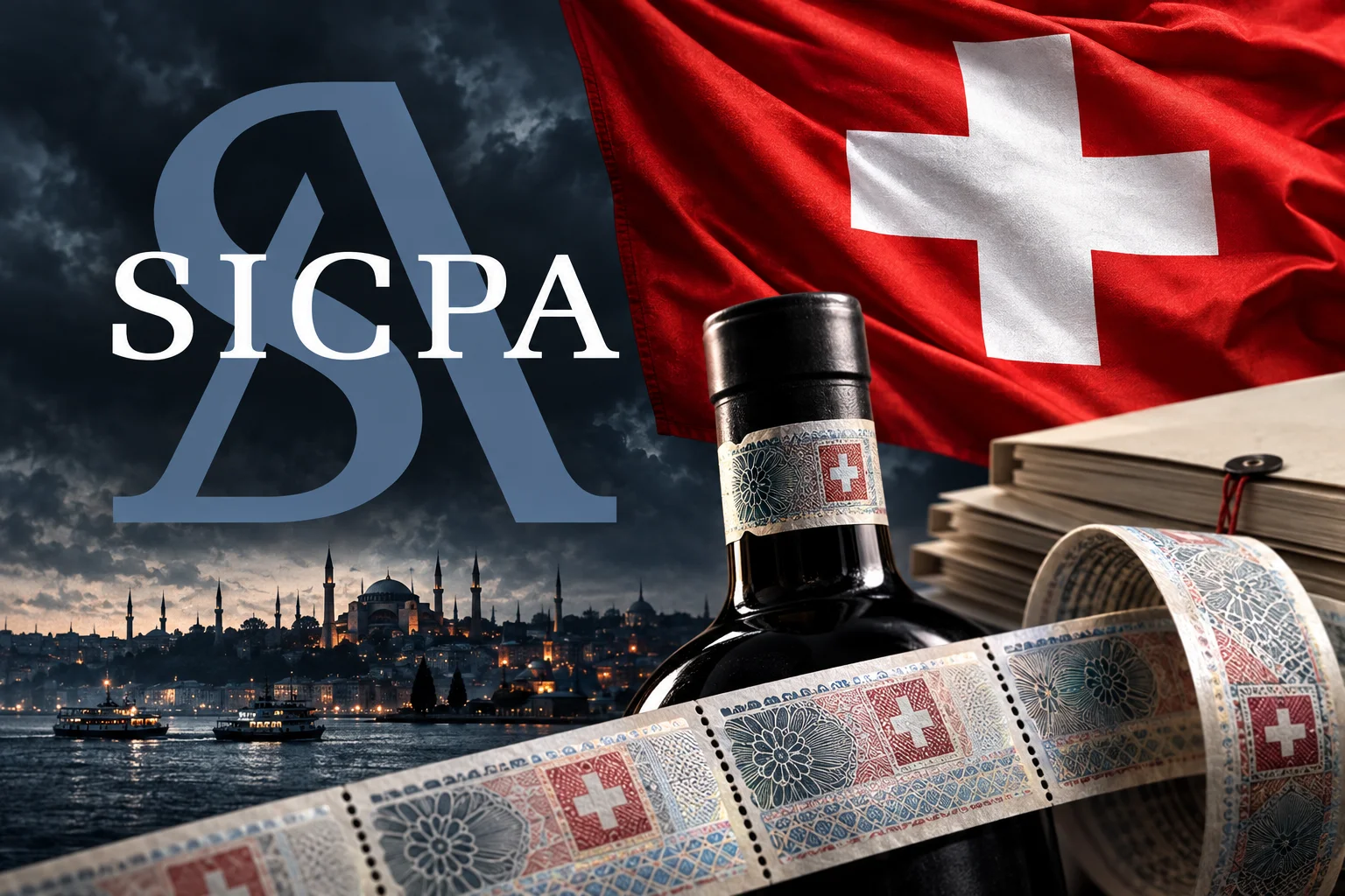 Editorial illustration accompanying the SICPA Türkiye investigation